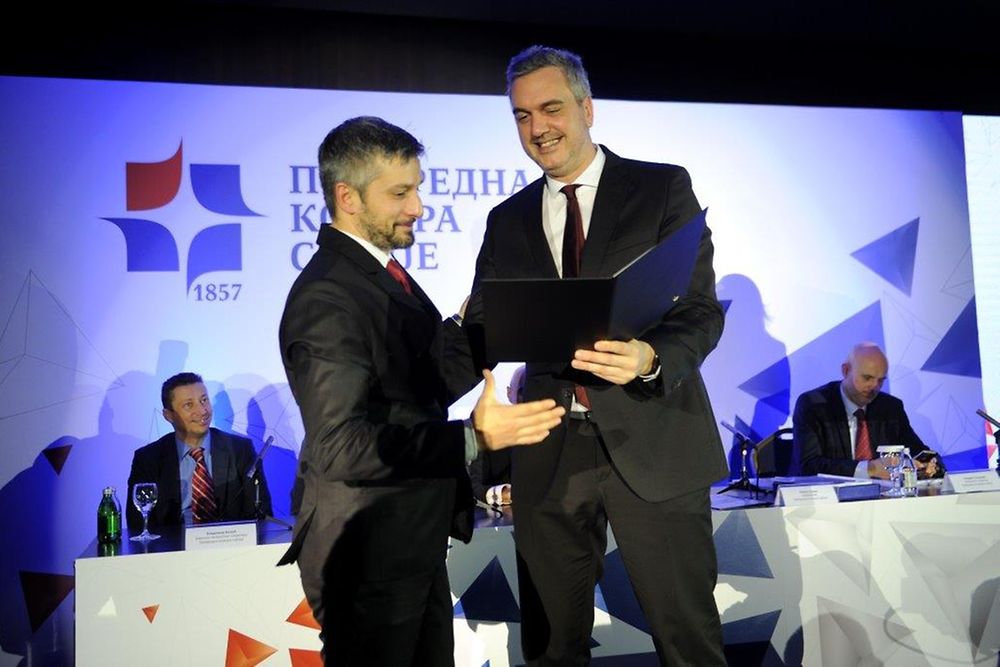 Dušan Antonijević, direktor Henkelove fabrike u Kruševcu, dobitnik povelje Privredne komore Srbije za poslovnog lidera u 2019. godini