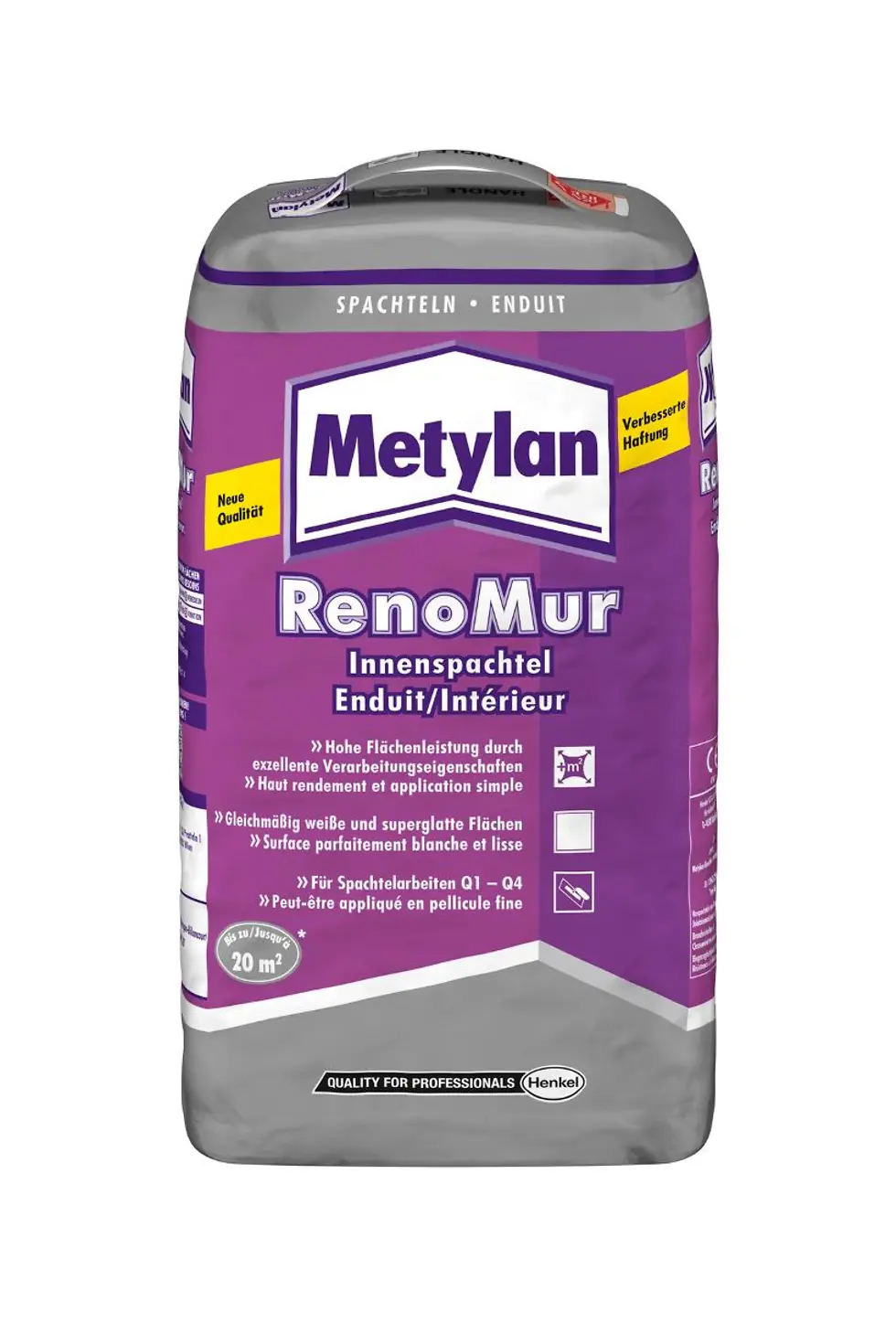 Metylan RenoMur Innenspachtel mit verbesserter Rezeptur