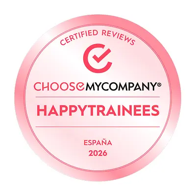Logotip nagrade „HAPPYTRAINEES 2026 by ChooseMyCompany“.
