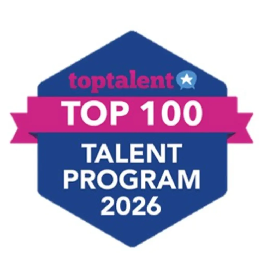 Logotip nagrade Top 100 Talent Program 2026.