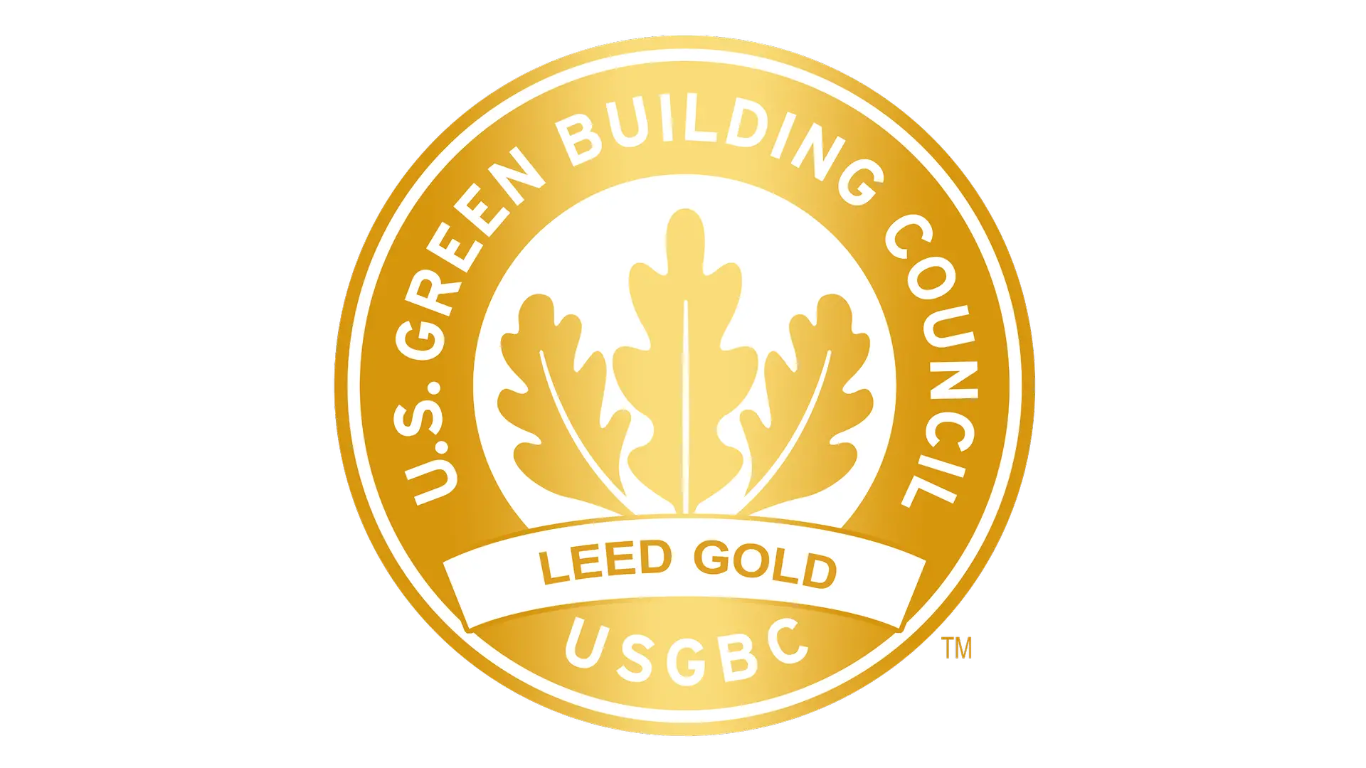 Na fotografiji je zlatni LEED Gold sertifikat