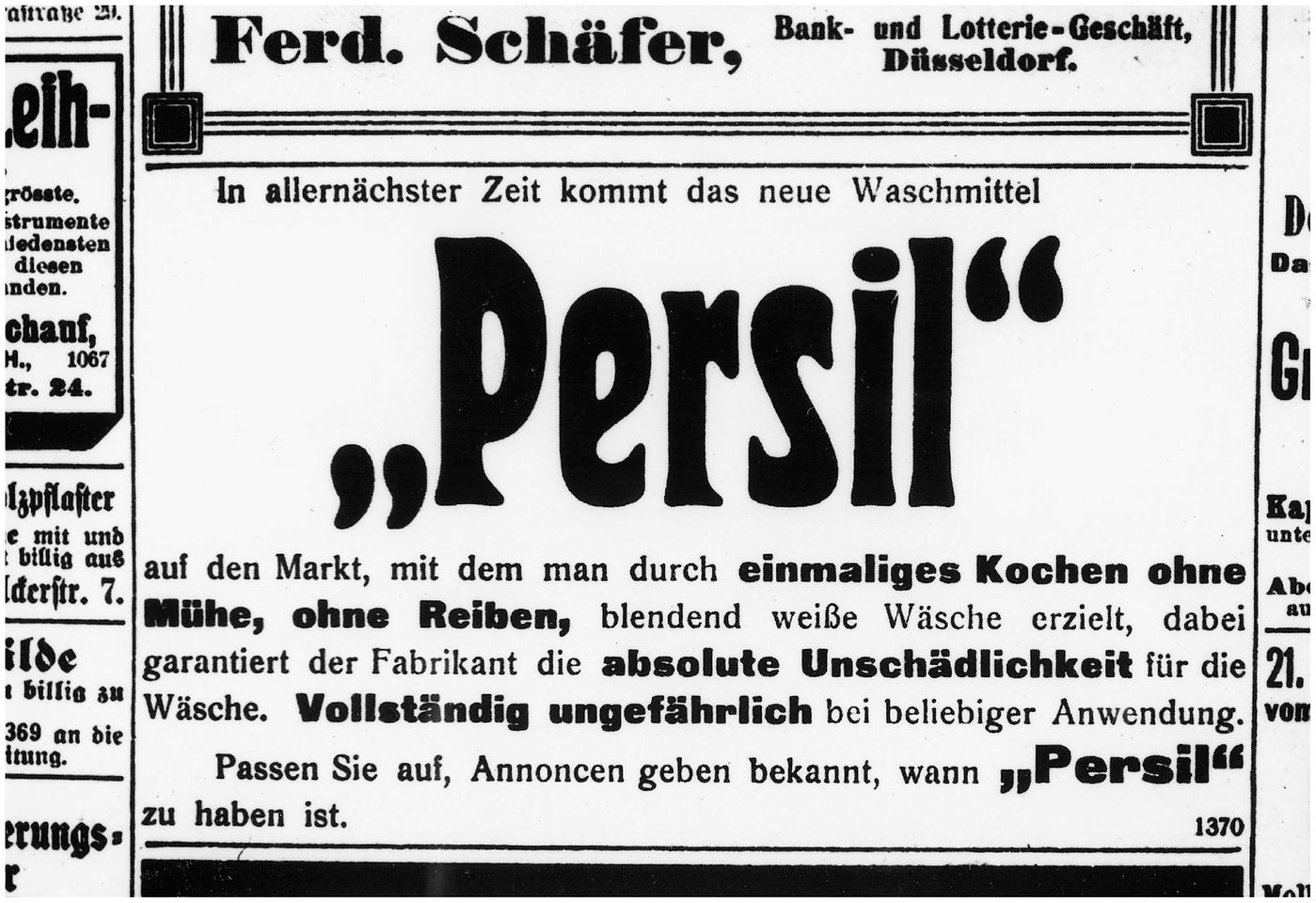 Oglas za Persil 1907